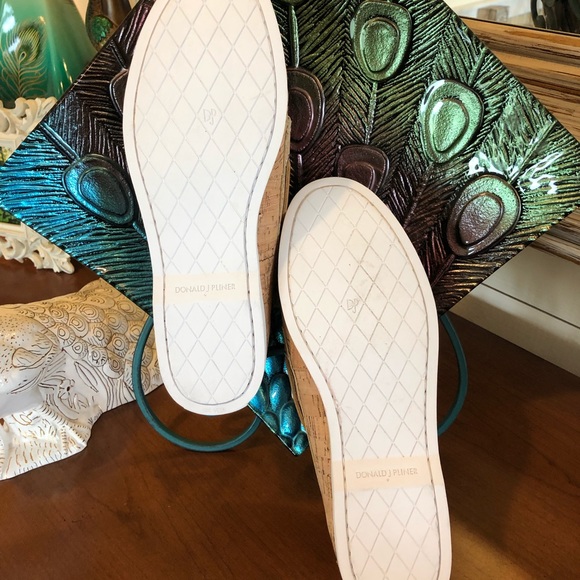 NWOT Sz 8.5 Donald Pliner natural cork loafers - Picture 6 of 8